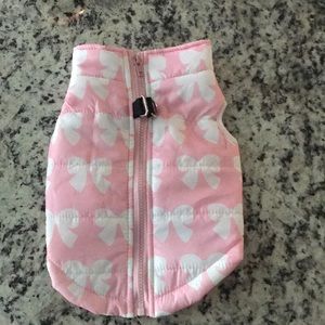 Pink Bow 🦴🎀 dog vest Size Medium